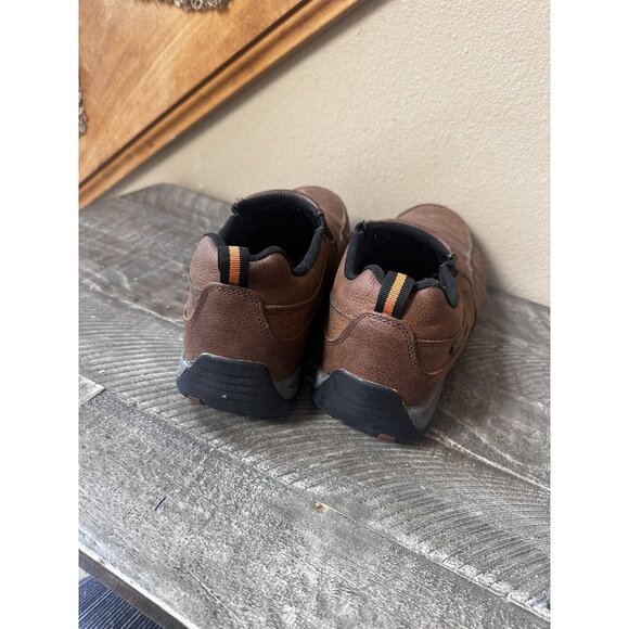 Red Head DRY-PLUS MOC 11.5m Mens Waterproof Shoes Slip On Coffee Brown - Picture 4 of 5